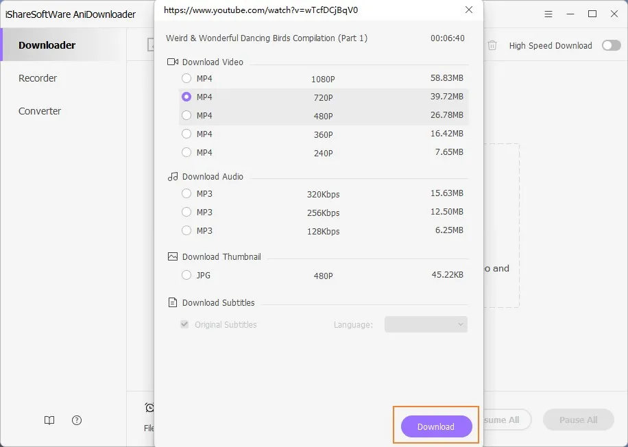 start alextrading to MOV